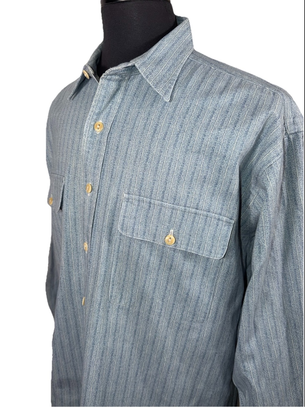 VTG RALPH LAUREN POLO COUNTRY DOUBLE FLAP POCKET OVERSHIRT SZ L